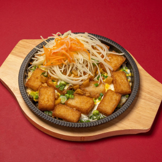 Fried Rice Cake with Eggs