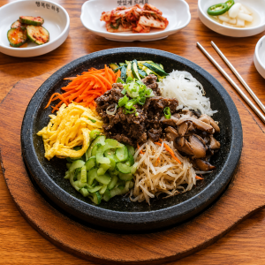 Beef Bibimbap 소고기 돌판비빔밥