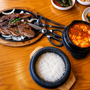 Beef Short Ribs 갈비 + Tofu Stew 순두부