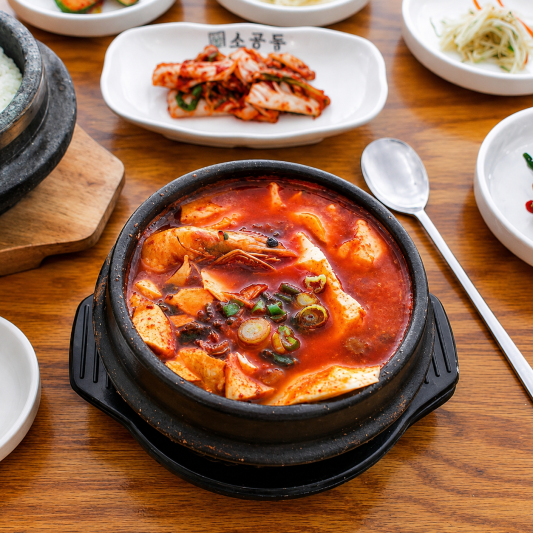 Seafood Soft Tofu 해물 순두부
