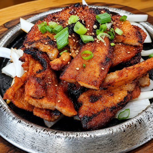 Korean-Style BBQ Pork 양념 통 삼겹살