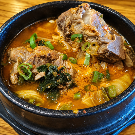Pork Backbone Cabbage Soup 우거지 뼈 해장국