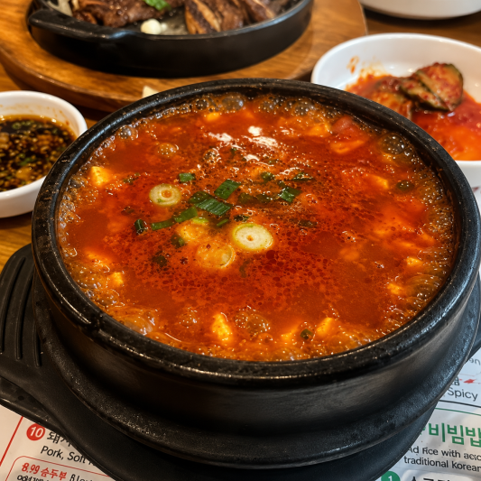 Mushroom Soft Tofu 버섯 순두부