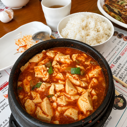 Vegetable Soft Tofu 야채 순두부