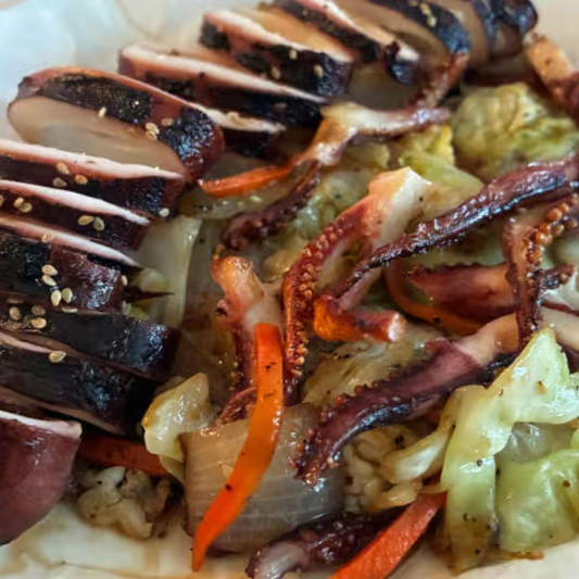 Grilled Whole Squid