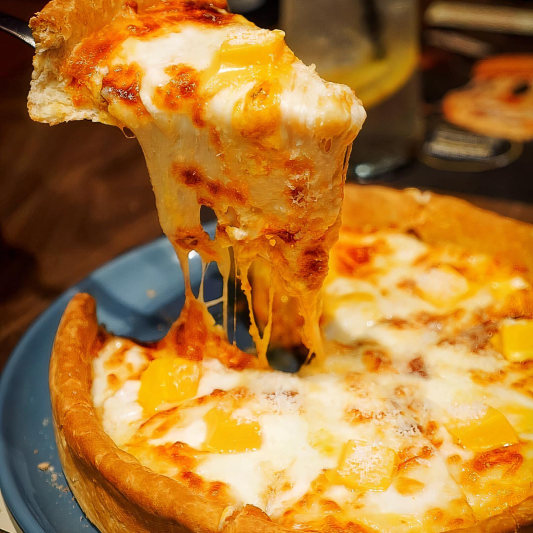 Chicago Deep Dish Cheese Pizza