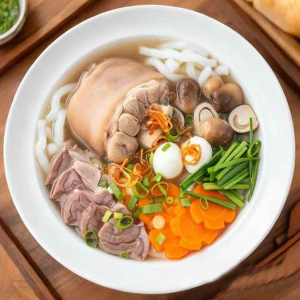 Vietnamese Style Pork Hock with Rice Vermicelli Noodles