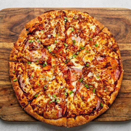 Korean Ham & Kimchi Pizza