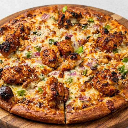 Chinese Sweet Chilli Chicken Pizza