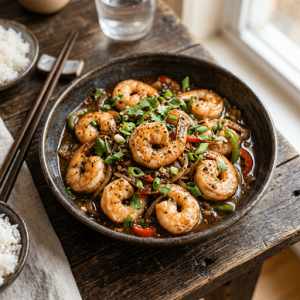 Shrimp with Black Pepper