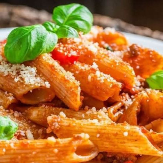 Penne with Bolognese Sauce
