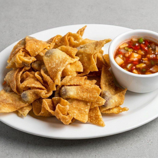 A5. Deep-Fried Wonton with Sweet & Sour Sauce (16 pcs)