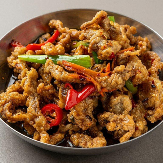 B3. Ginger Fried Shredded Beef