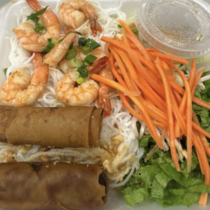 V9. Vermicelli with Shrimp & 2 Egg Rolls
