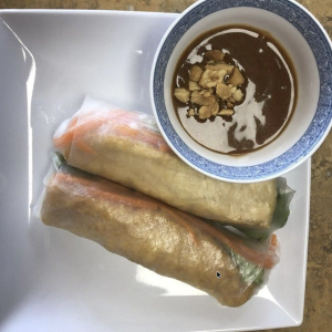 A6. Vegetarian Spring Rolls (2 pcs)