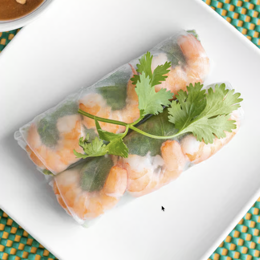 A2. Shrimp Spring Rolls (2 pcs)