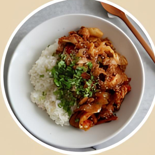 Spicy Pork over Rice