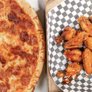 Large Pizza & Wings
