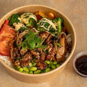 Bol de poulet teriyaki