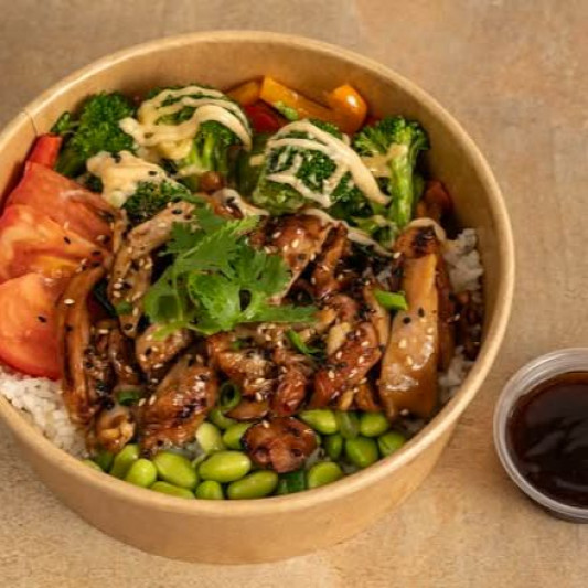 Bol de poulet teriyaki