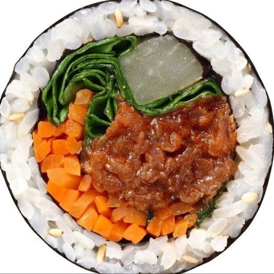 Spicy Pork Wrap Gimbap 직화 매운 제육쌈 김밥