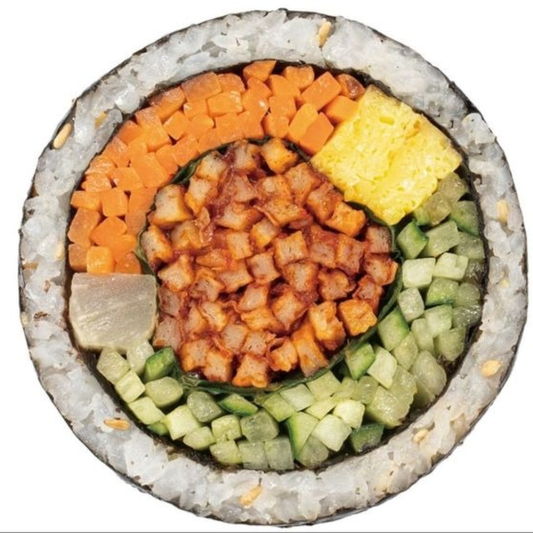Spicy Fish Cake Gimbap 매운 어묵채 김밥