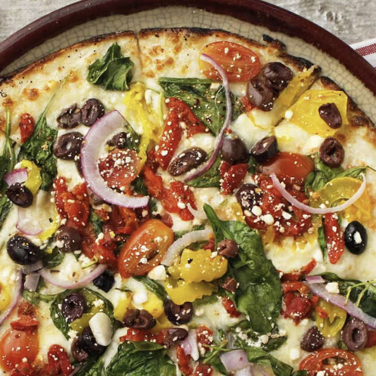 Mediterranean Flatbread Pizza