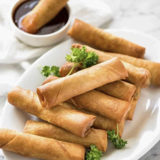 21. Deep-Fried Pork Spring Rolls (4 Rolls) / Chả Gi&ograve; (4 Cuốn)