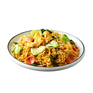 M3. Stir-Fried Instant Noodles with Egg and Ham Sausage 炒方便面