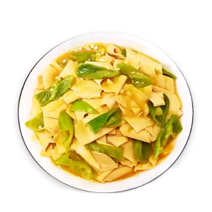 H28. Stir-Fried Tofu with Green Chili Pepper 尖椒干豆腐