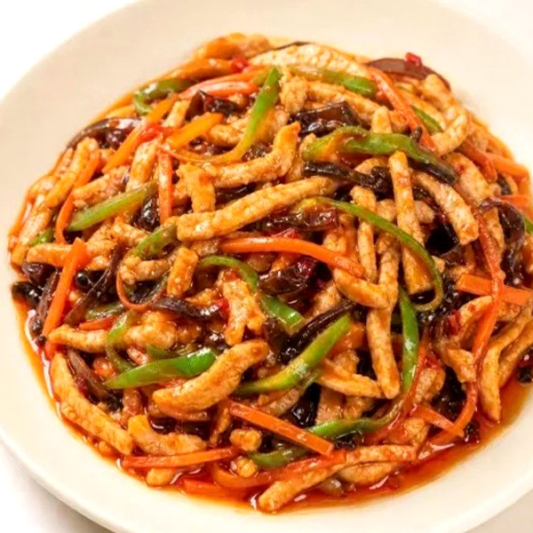 H8. Shredded Pork with Garlic Sauce 鱼香肉丝