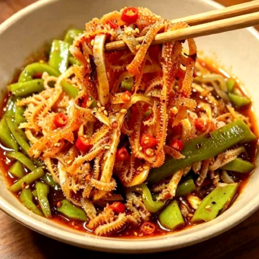 C8. Spicy Yamakurage and Beef Tripes 贡菜毛肚