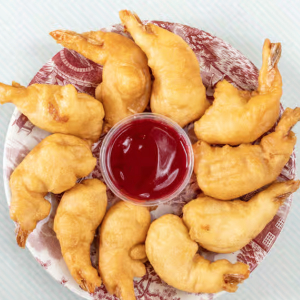Crevettes pan&eacute;es / Breaded Shrimp