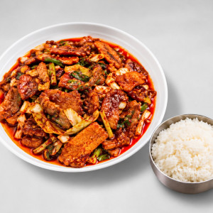 Spicy Stir-Fried Pork with Rice 제육정식