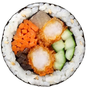 Fried Shrimp Gimbap / 새우튀김 김밥