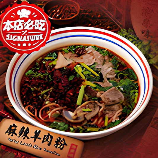 Spicy Lamb Rice Noodles / 麻辣羊肉粉