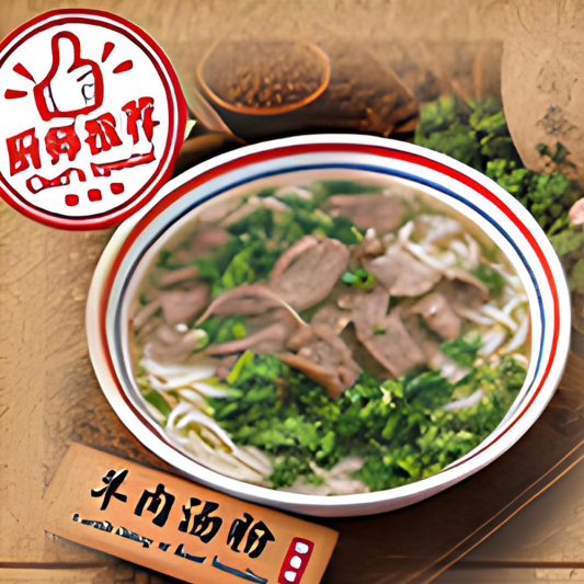 Lamb Soup with Rice Noodles / 羊肉汤粉