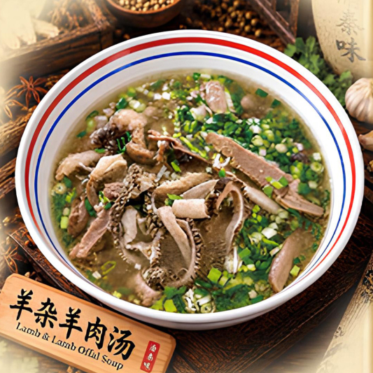 Lamb & Lamb Offal Soup / 羊杂羊肉汤