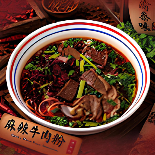 Spicy Beef Rice Noodles / 麻辣牛肉粉