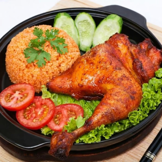 Rotisserie Chicken Rice / Cơm G&agrave; R&ocirc; Ti