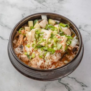 Soybean Paste Soup with Rice / 된장 술밥