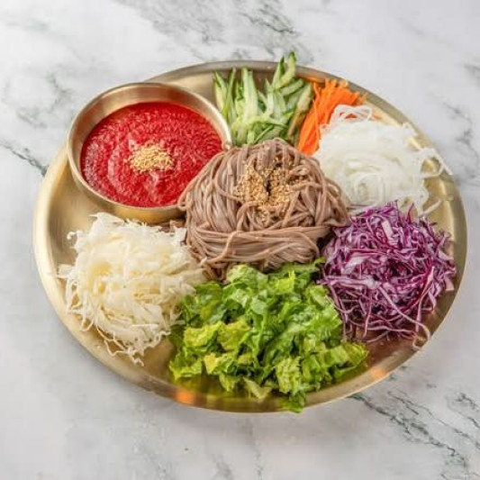 Spicy Mixed Buckwheat Noodles / 비빔 메밀 국수