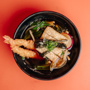Shrimp Tempura Udon Noodle Soup