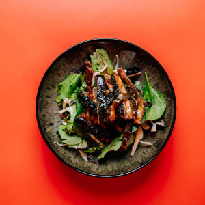 Salmon Skin Salad