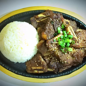 LA Galbi (12 pcs) with Rice