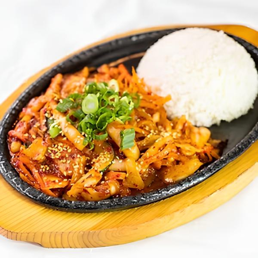 Spicy Squid with Rice