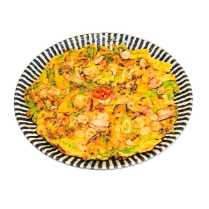 C. Seafood Scallion Pancake (Pajeon)