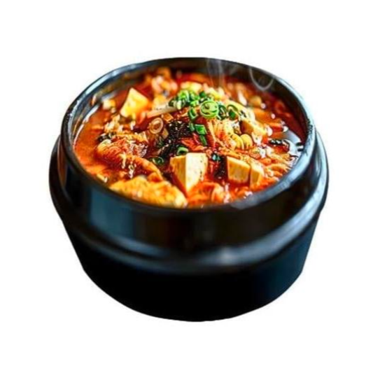 Traditional Korean Soft Tofu Soup (Sundubu)