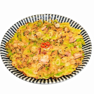 #C. Seafood Scallion Pancake (Pajeon)