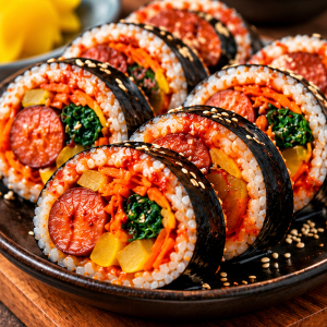 Spicy Sausage Kimbob